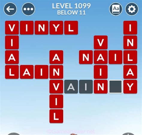 With those letters, you swipe to connect them into words which, if valid, will fill out the crossword. . Wordscapes 1099